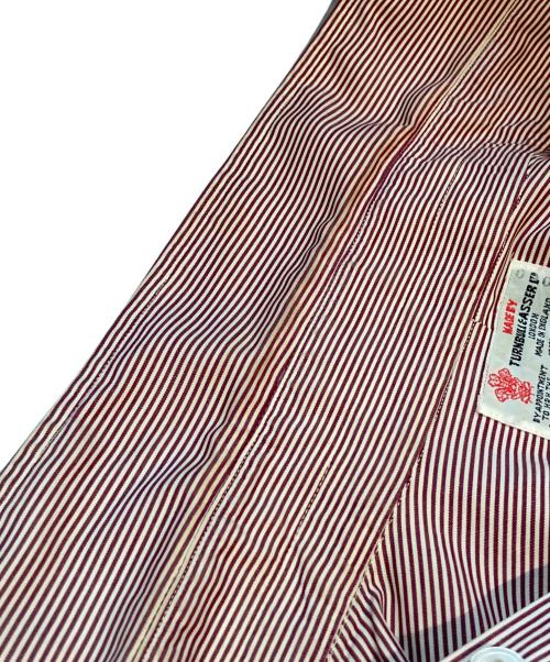 Turnbull&Asser（ターンブルアンドアッサー）Turnbull&Asser (ターンブルアンドアッサー) 60～70s ストライプシャツ レッド サイズ:不明の古着・服飾アイテム