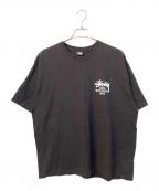 stussy×DOVER STREET MARKETステューシー×ドーバー ストリート マーケット）の古着「ロゴプリントTシャツ」｜ブラック