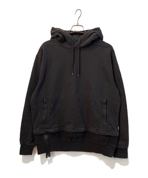 STONE ISLAND（ストーンアイランド）STONE ISLAND (ストーンアイランド) SHADOW PROJECT INVERT HOODIE with ZIP-OFF PANEL ブラック サイズ:XLの古着・服飾アイテム