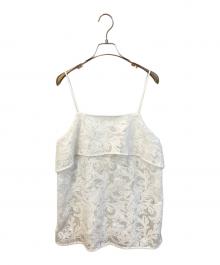 green label relaxing（グリーンレーベルリラクシング）の古着「FFC LACE CAMI　3616-1-000027」｜ホワイト