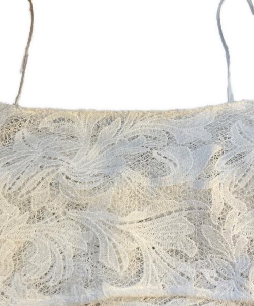 green label relaxing（グリーンレーベルリラクシング）green label relaxing (グリーンレーベルリラクシング) FFC LACE CAMI　3616-1-000027 ホワイト サイズ:FREE 未使用品の古着・服飾アイテム