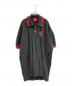 Vivienne Westwood RED LABELヴィヴィアンウエストウッドレッドレーベル）の古着「オーバーサイズポロワンピース　17-12-541013」｜ブラック