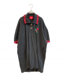 Vivienne Westwood RED LABEL（ヴィヴィアンウエストウッドレッドレーベル）の古着「オーバーサイズポロワンピース　17-12-541013」｜ブラック