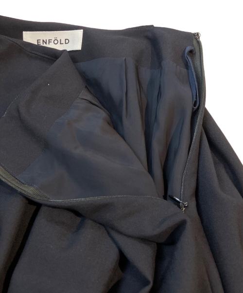 ENFOLD（エンフォルド）ENFOLD (エンフォルド) ハイカウントトロバルーンスカート ネイビー サイズ:36の古着・服飾アイテム
