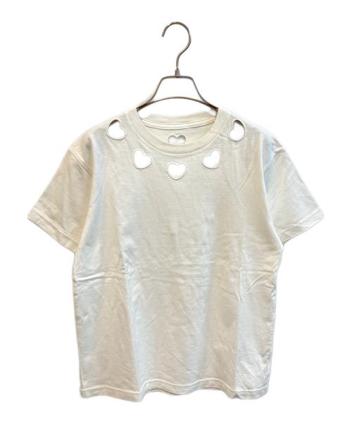 Gypsohila（ジプソフィア）Gypsohila (ジプソフィア) Heart Tee ホワイト サイズ:FREEの古着・服飾アイテム