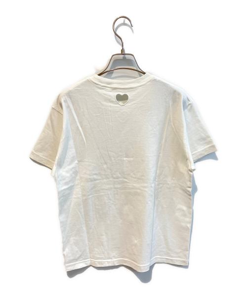 Gypsohila（ジプソフィア）Gypsohila (ジプソフィア) Heart Tee ホワイト サイズ:FREEの古着・服飾アイテム