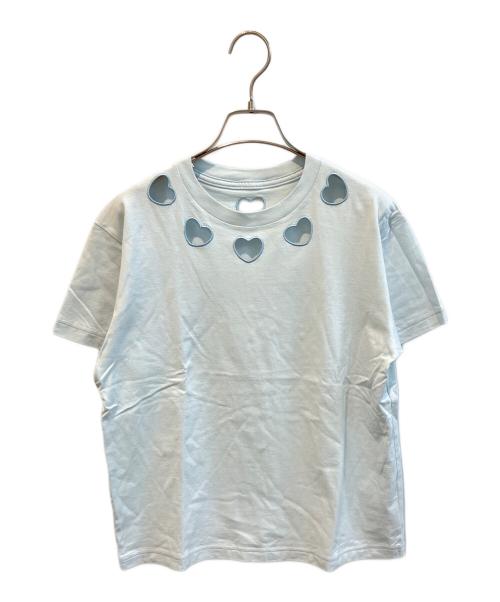 Gypsohila（ジプソフィア）Gypsohila (ジプソフィア) Heart Tee スカイブルー サイズ:FREEの古着・服飾アイテム