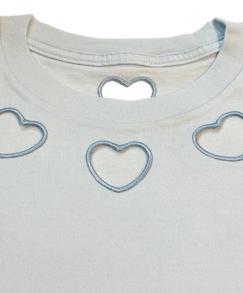 Gypsohila（ジプソフィア）Gypsohila (ジプソフィア) Heart Tee スカイブルー サイズ:FREEの古着・服飾アイテム