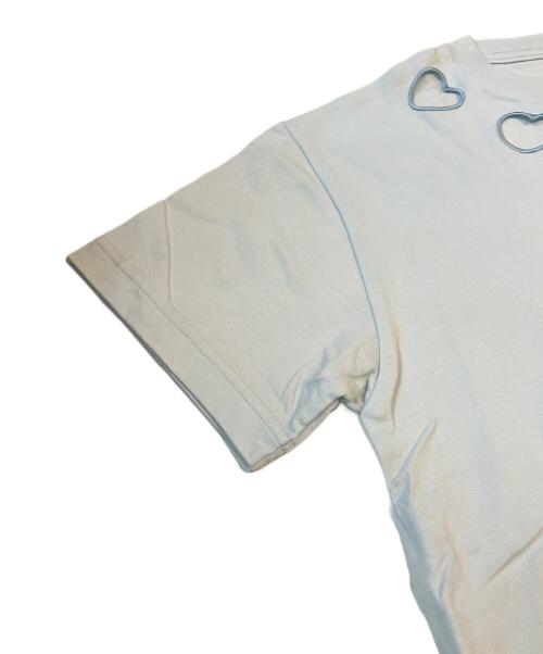 Gypsohila（ジプソフィア）Gypsohila (ジプソフィア) Heart Tee スカイブルー サイズ:FREEの古着・服飾アイテム