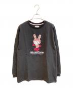 MEZZO PIANOメゾピアノ）の古着「ベリエちゃんスパンコールTシャツ」｜ブラック