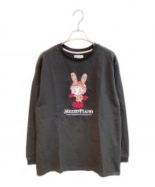 MEZZO PIANO（メゾピアノ）の古着「ベリエちゃんスパンコールTシャツ」｜ブラック