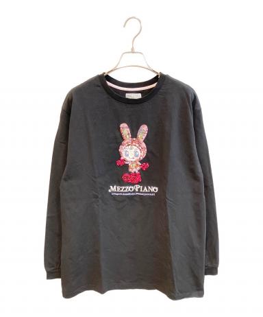 中古・古着通販】MEZZO PIANO (メゾピアノ) ベリエちゃんスパンコールT