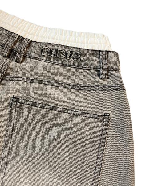 Bibiy.（ビビィ）Bibiy. (ビビィ) JULIET DOUBLE WAIST DENIM　B41-PT067GYS ブラック サイズ:Sの古着・服飾アイテム