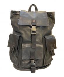 BLANEY TACTICAL GEAR（ブラニー・タクティカル・ギア）の古着「レザーリュック」｜ブラック