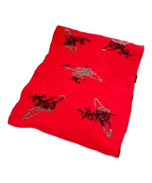 Vivienne Westwood（ヴィヴィアンウエストウッド）Vivienne Westwood (ヴィヴィアンウエストウッド) オーブスヌード レッド×グレーの古着・服飾アイテム