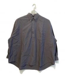 Graphpaper（グラフペーパー）の古着「Oxford L/S Oversized B.D Pullover Shirt」｜グレー