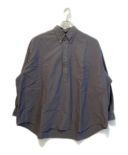 Graphpaper（グラフペーパー）Graphpaper (グラフペーパー) Oxford L/S Oversized B.D Pullover Shirt グレー サイズ:Sの古着・服飾アイテム