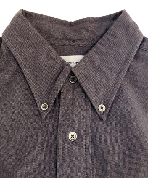 Graphpaper（グラフペーパー）Graphpaper (グラフペーパー) Oxford L/S Oversized B.D Pullover Shirt グレー サイズ:Sの古着・服飾アイテム