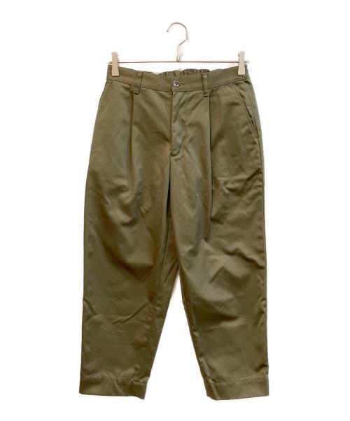 DANTON（ダントン）DANTON (ダントン) T/Cウエストポイント クロップドテーパードパンツ カーキ サイズ:36の古着・服飾アイテム