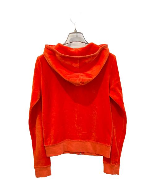 JUICY COUTURE（ジューシークチュール）JUICY COUTURE (ジューシークチュール) ベロアジップパーカー オレンジ サイズ:Mの古着・服飾アイテム