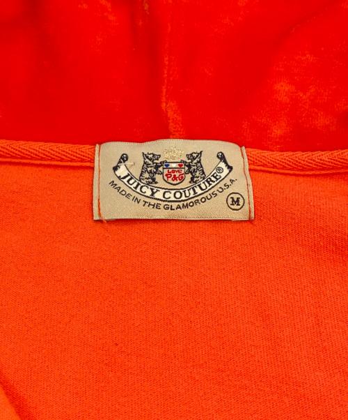 JUICY COUTURE（ジューシークチュール）JUICY COUTURE (ジューシークチュール) ベロアジップパーカー オレンジ サイズ:Mの古着・服飾アイテム