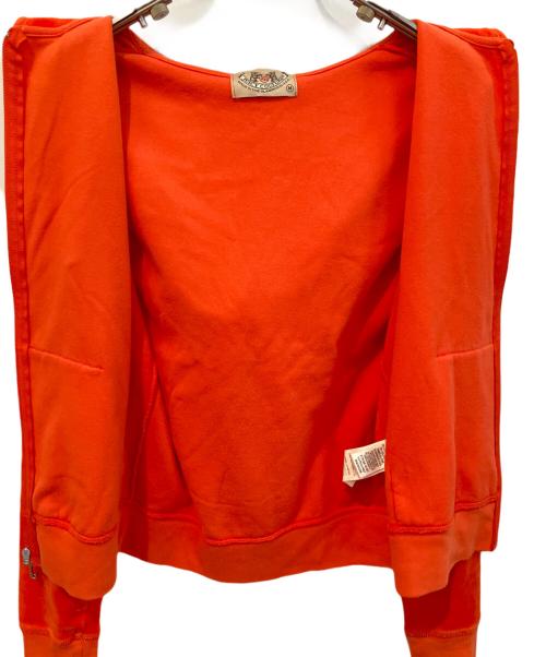 JUICY COUTURE（ジューシークチュール）JUICY COUTURE (ジューシークチュール) ベロアジップパーカー オレンジ サイズ:Mの古着・服飾アイテム