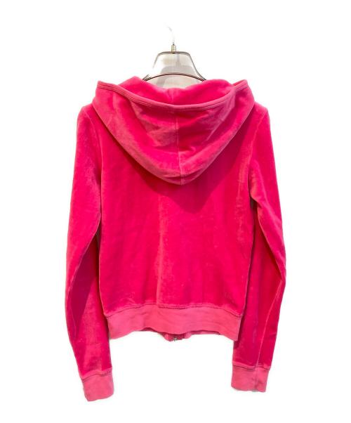 JUICY COUTURE（ジューシークチュール）JUICY COUTURE (ジューシークチュール) ベロアジップパーカー ショッキングピンク サイズ:Sの古着・服飾アイテム