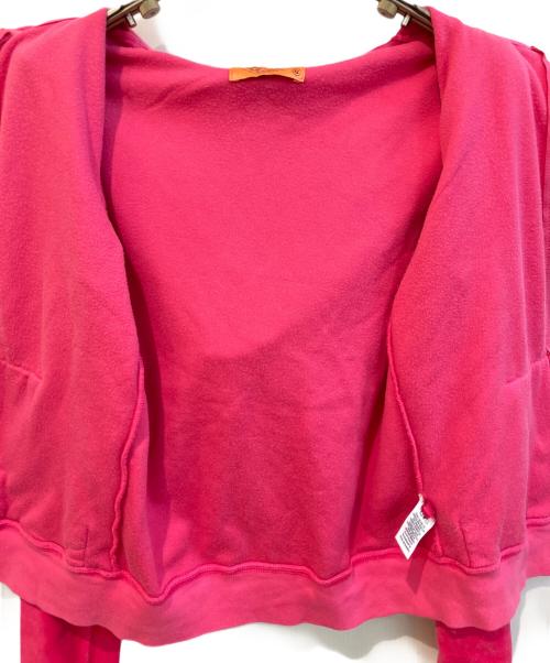 JUICY COUTURE（ジューシークチュール）JUICY COUTURE (ジューシークチュール) ベロアジップパーカー ショッキングピンク サイズ:Sの古着・服飾アイテム