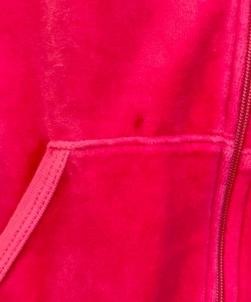 JUICY COUTURE（ジューシークチュール）JUICY COUTURE (ジューシークチュール) ベロアジップパーカー ショッキングピンク サイズ:Sの古着・服飾アイテム