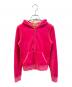 JUICY COUTURE（ジューシークチュール）の古着「ベロアジップパーカー」｜ショッキングピンク