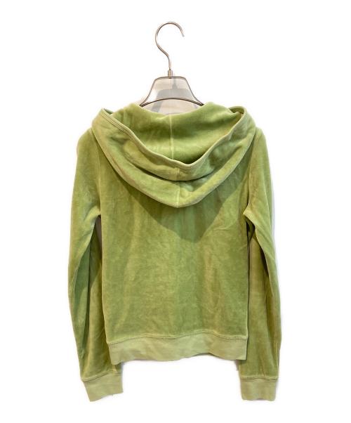 JUICY COUTURE（ジューシークチュール）JUICY COUTURE (ジューシークチュール) ベロアジップパーカー グリーン サイズ:Sの古着・服飾アイテム