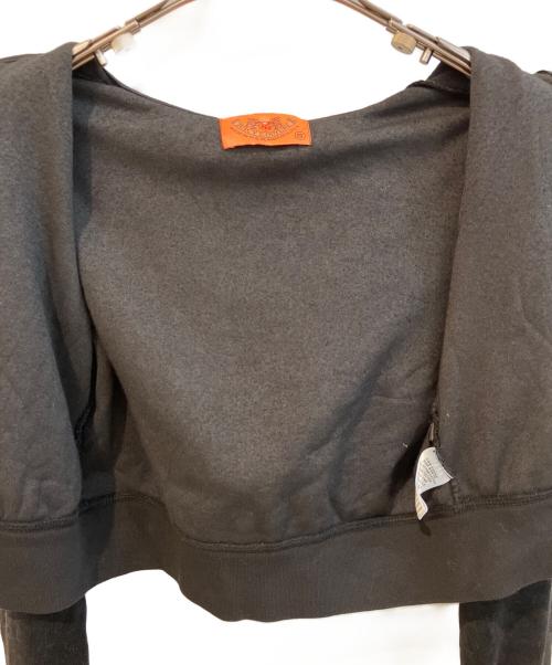 JUICY COUTURE（ジューシークチュール）JUICY COUTURE (ジューシークチュール) ベロアジップパーカー ブラック サイズ:Sの古着・服飾アイテム