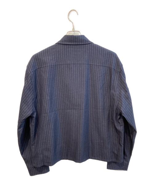 ABAHOUSE（アバハウス）ABAHOUSE (アバハウス) ストライプジャケット　7151-95-30301-3-3 ネイビー サイズ:48 未使用品の古着・服飾アイテム