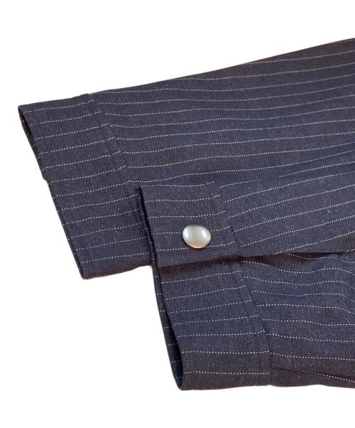ABAHOUSE（アバハウス）ABAHOUSE (アバハウス) ストライプジャケット　7151-95-30301-3-3 ネイビー サイズ:48 未使用品の古着・服飾アイテム