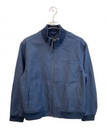 BANANA REPUBLIC（バナナリパブリック）の古着「リネンブレンド ボンバージャケット」｜ネイビー
