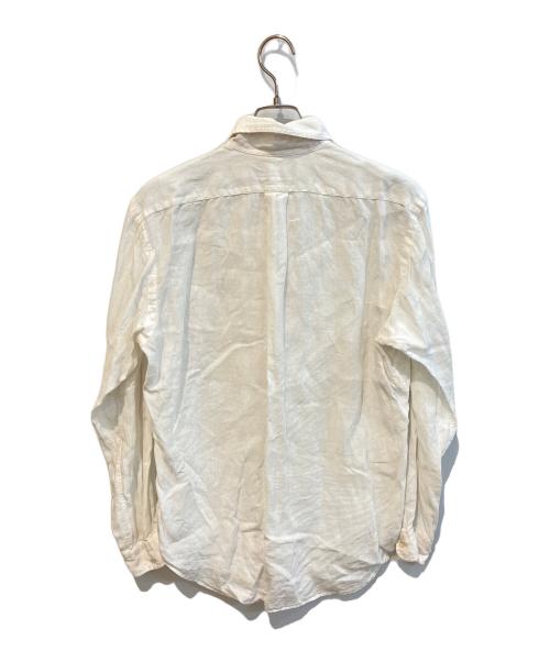 RALPH LAUREN（ラルフローレン）RALPH LAUREN (ラルフローレン) ボタンダウンリネンシャツ ホワイト サイズ:Mの古着・服飾アイテム