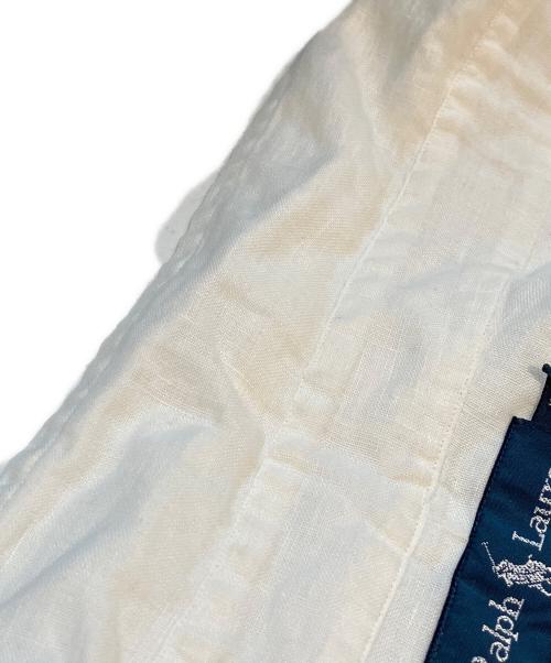 RALPH LAUREN（ラルフローレン）RALPH LAUREN (ラルフローレン) ボタンダウンリネンシャツ ホワイト サイズ:Mの古着・服飾アイテム