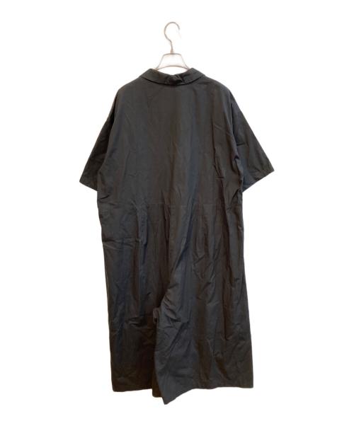 mizuiro-ind（ミズイロインド）mizuiro-ind (ミズイロインド) ワイドシルエットオールインワン ブラック サイズ:Freeの古着・服飾アイテム