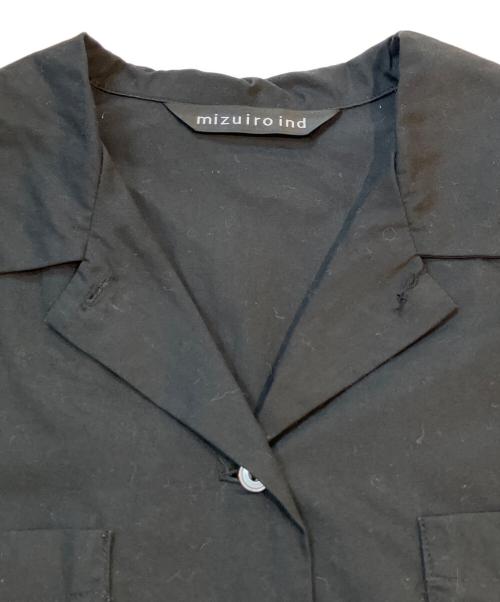 mizuiro-ind（ミズイロインド）mizuiro-ind (ミズイロインド) ワイドシルエットオールインワン ブラック サイズ:Freeの古着・服飾アイテム