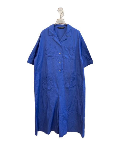 mizuiro-ind（ミズイロインド）mizuiro-ind (ミズイロインド) ワイドシルエットオールインワン ブルー サイズ:Freeの古着・服飾アイテム