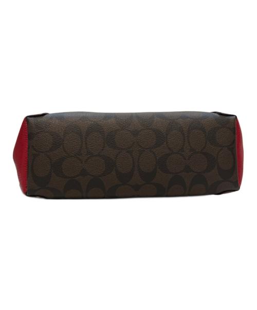 COACH（コーチ）COACH (コーチ) 2WAYバッグ/ケイシー サッチェル レッド×ブラウンの古着・服飾アイテム