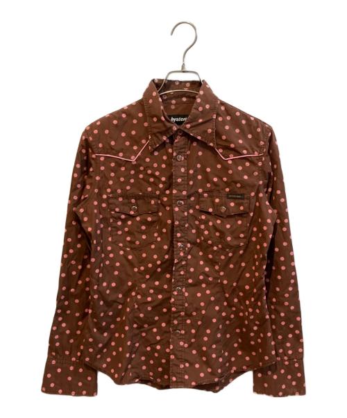 Hysteric Glamour（ヒステリックグラマー）Hysteric Glamour (ヒステリックグラマー) ドット柄ウエスタンシャツ ブラウン サイズ:不明の古着・服飾アイテム