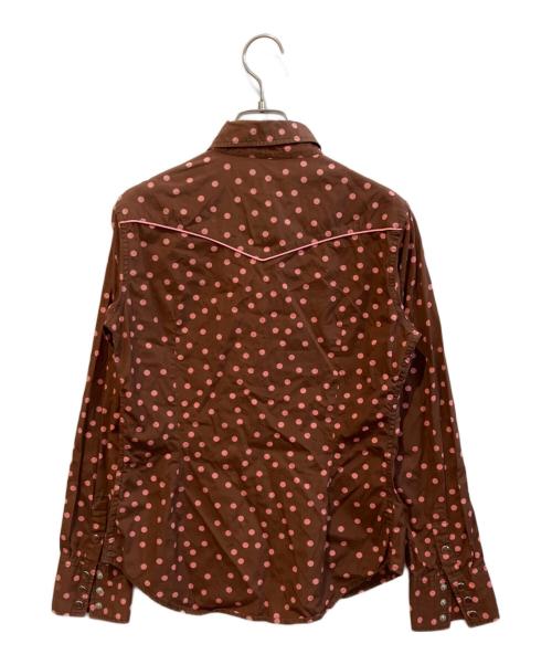 Hysteric Glamour（ヒステリックグラマー）Hysteric Glamour (ヒステリックグラマー) ドット柄ウエスタンシャツ ブラウン サイズ:不明の古着・服飾アイテム