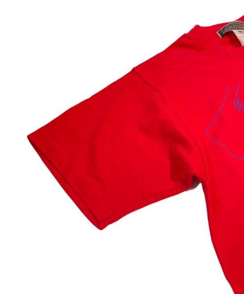 beauty:beast（ビューティービースト）beauty:beast (ビューティービースト) COSPA (コスパ) プリントTシャツ レッド サイズ:Lの古着・服飾アイテム
