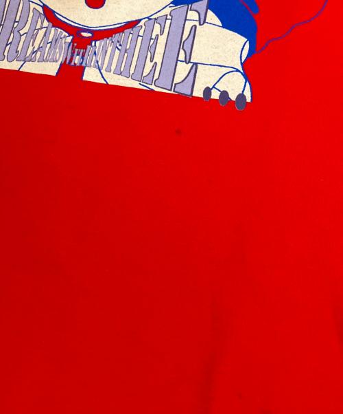 beauty:beast（ビューティービースト）beauty:beast (ビューティービースト) COSPA (コスパ) プリントTシャツ レッド サイズ:Lの古着・服飾アイテム