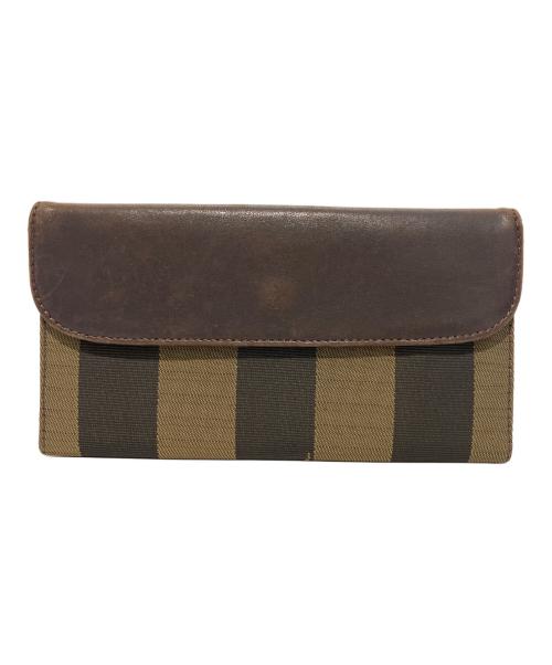 FENDI（フェンディ）FENDI (フェンディ) 長財布 ブラウンの古着・服飾アイテム