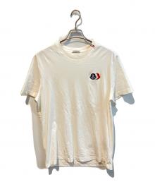 MONCLER（モンクレール）の古着「ロゴパッチTシャツ L10918C00074 89B8Q」｜ホワイト