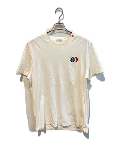 MONCLER（モンクレール）MONCLER (モンクレール) ロゴパッチTシャツ L10918C00074 89B8Q ホワイト サイズ:Lの古着・服飾アイテム