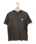 MONCLERモンクレール）の古着「ロゴパッチTシャツ L10918C00074 89B8Q」｜ブラック