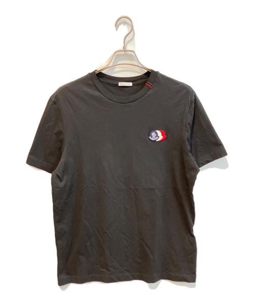 MONCLER（モンクレール）MONCLER (モンクレール) ロゴパッチTシャツ L10918C00074 89B8Q ブラック サイズ:Lの古着・服飾アイテム